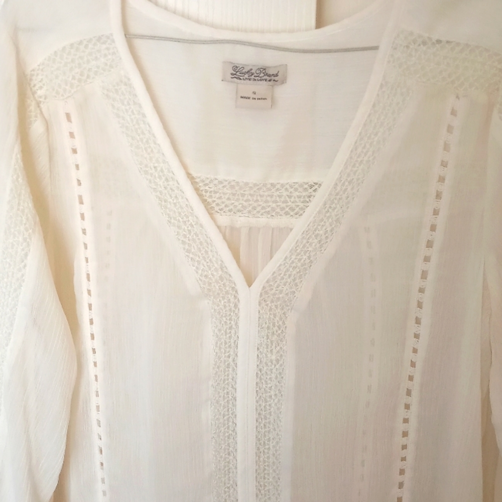 Lucky Brand sheer shirt